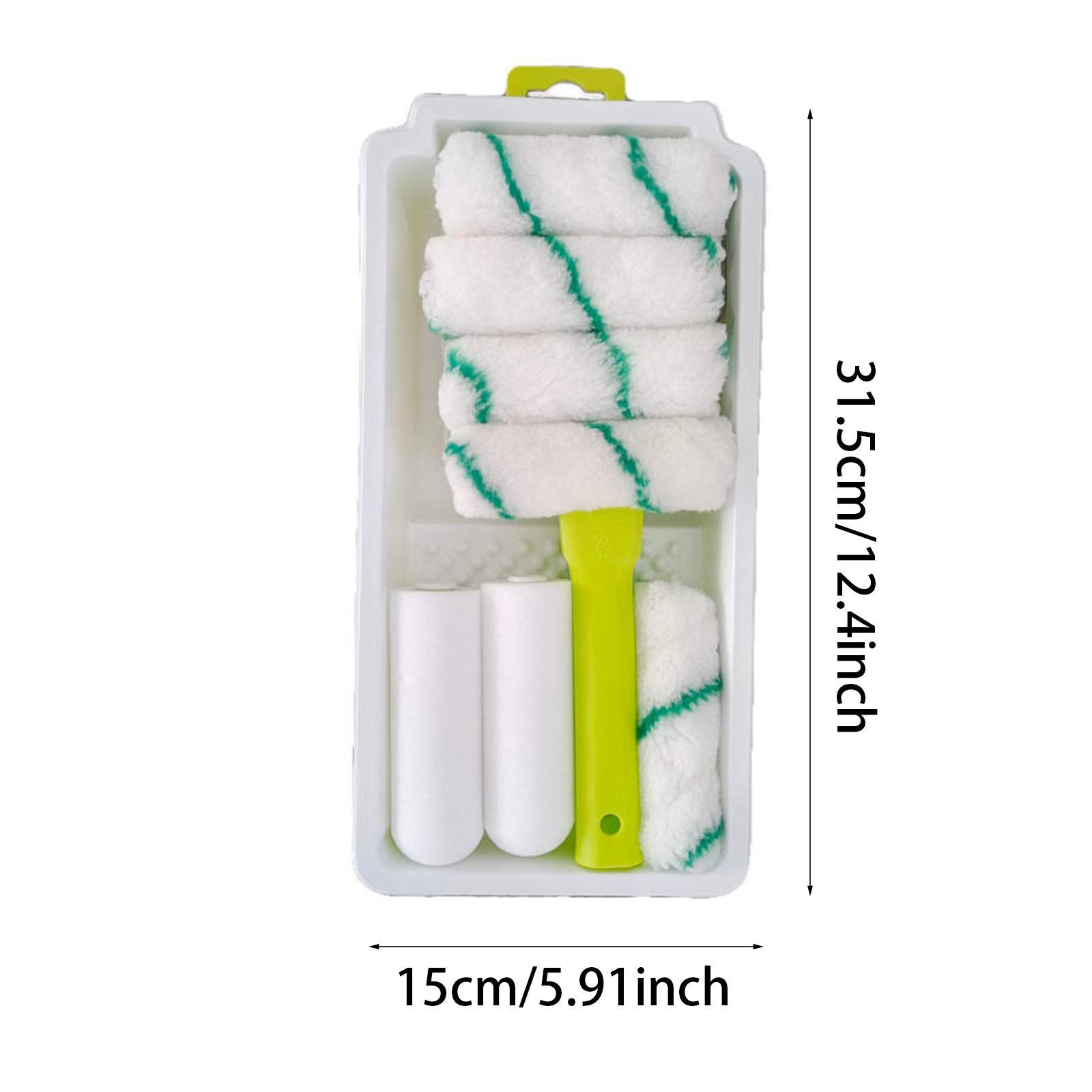 Foam Roller High Density - Rullo per pittura con telaio, vassoio,