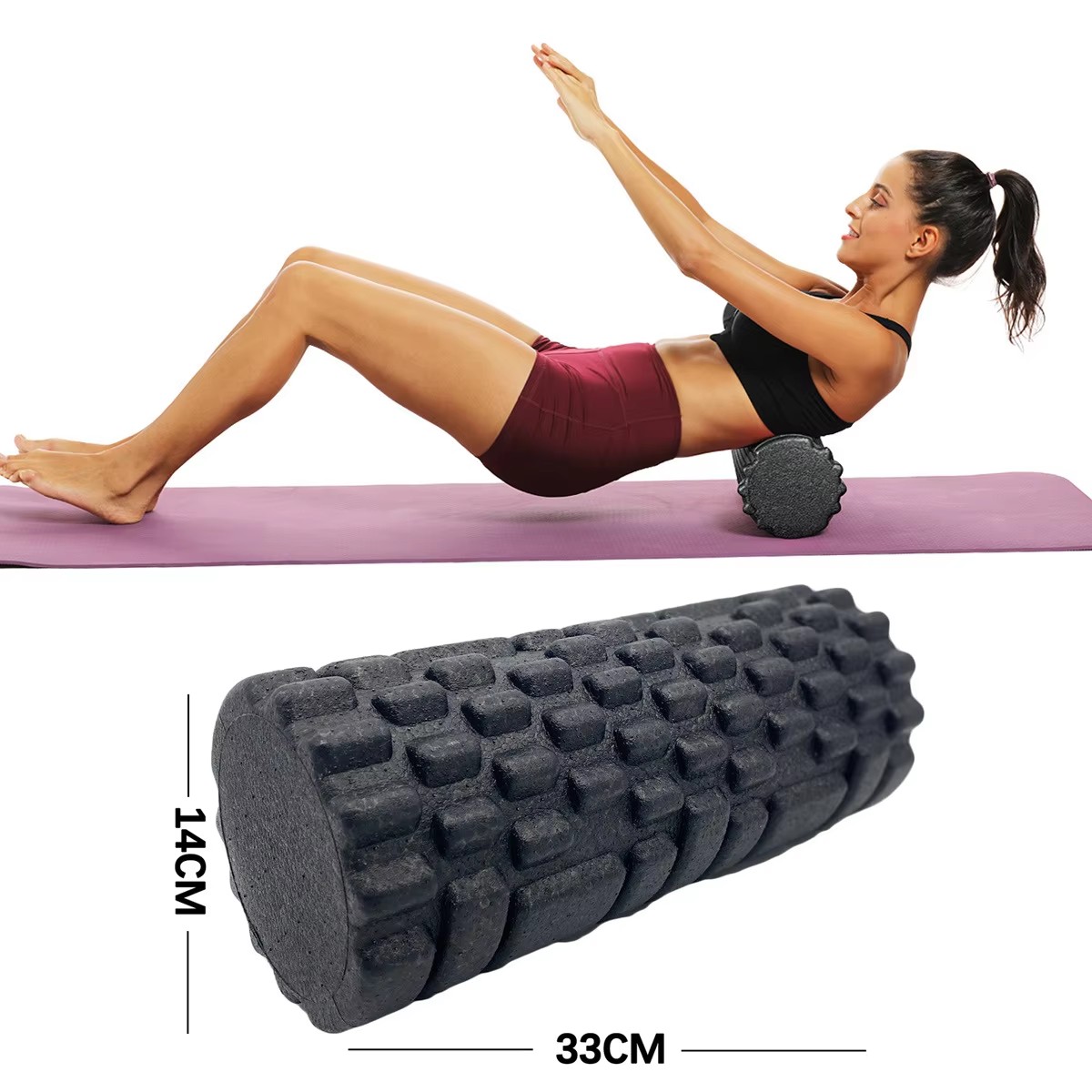 Foam Roller High Density - 30/33 centimetri Fitness Rullo di Schiuma