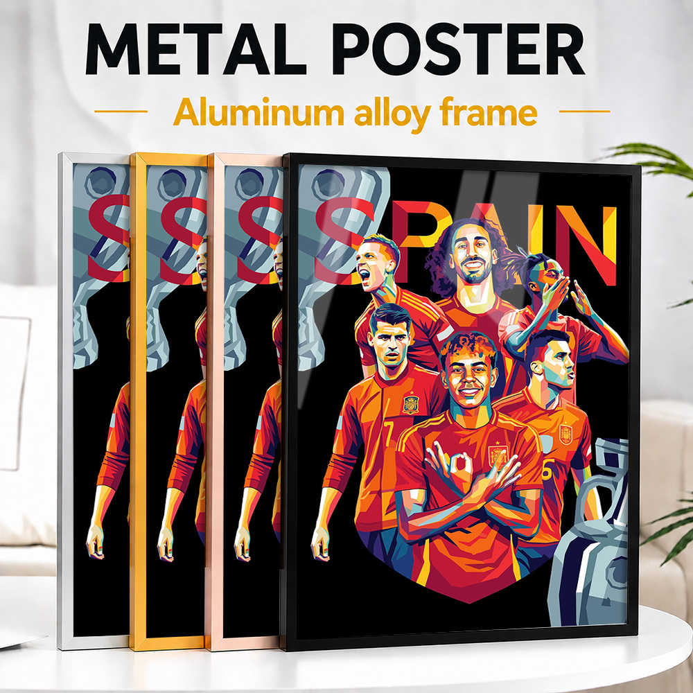 Home Gym Custom - Poster in Alluminio Incorniciato a Colori