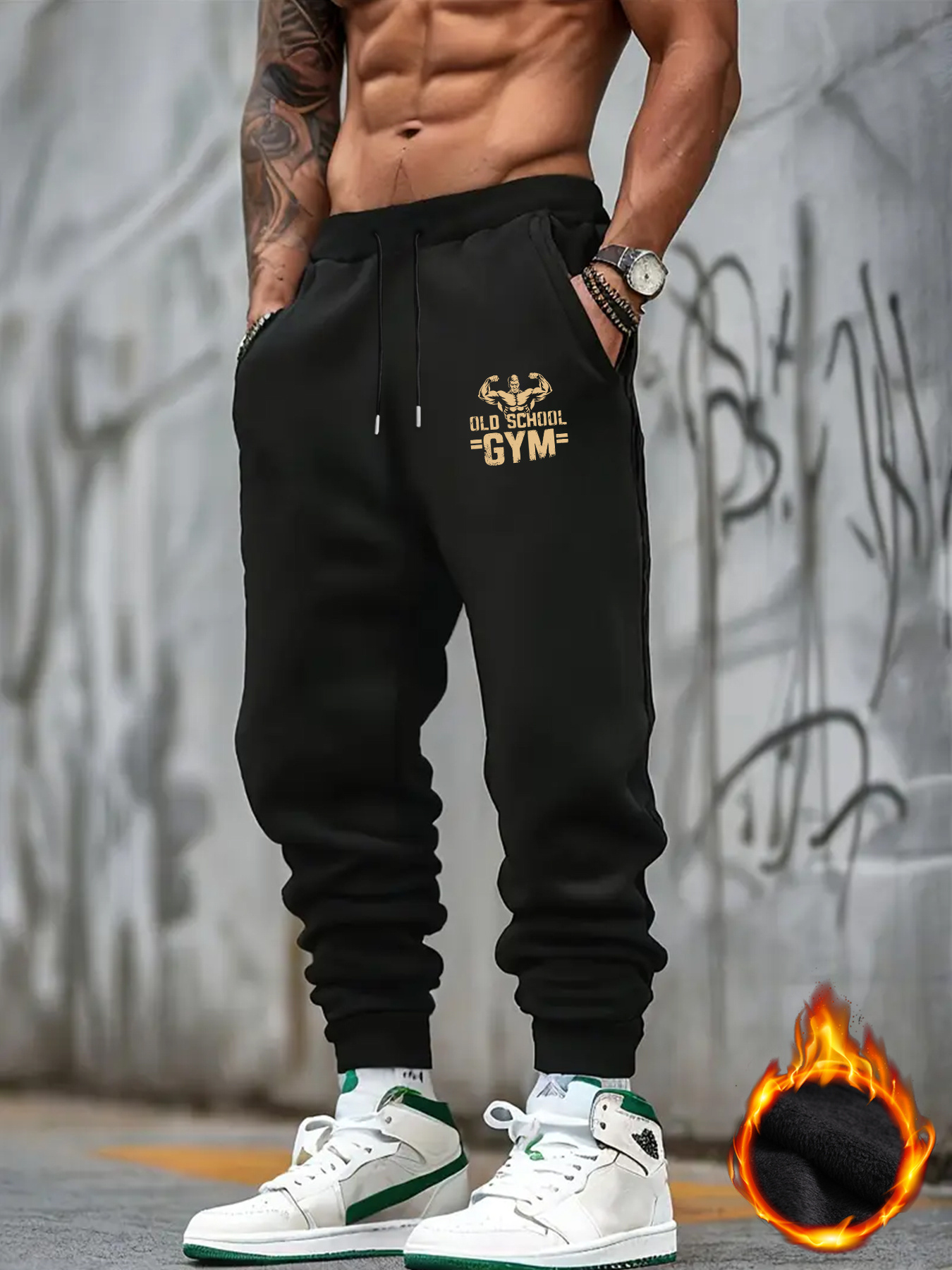 Pantaloni sportivi da uomo a t - Home Gym Old School recensione e prezzo