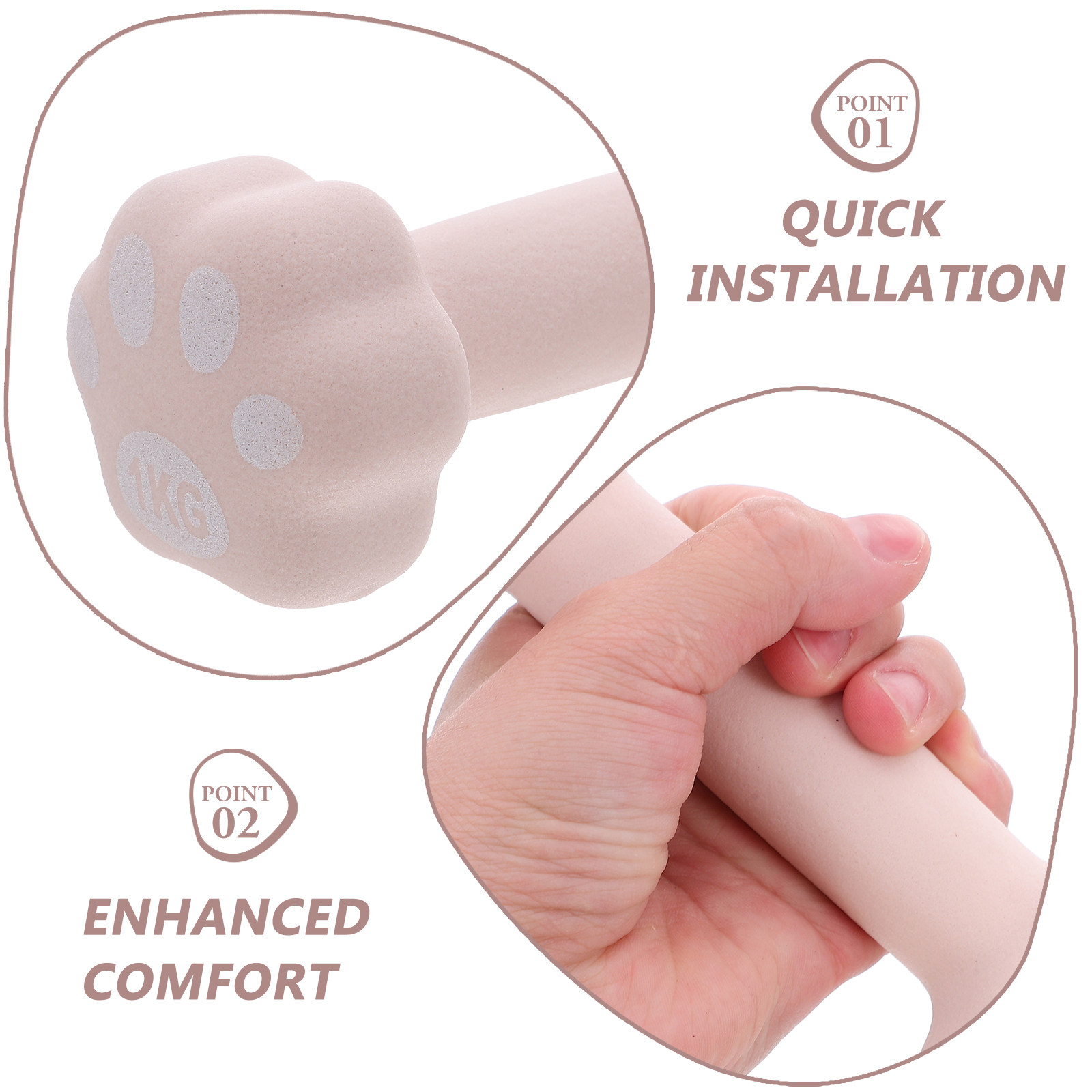 Manubri in Vinile da 1 Kg per  - Home Gym No Equipment recensione e prezzo