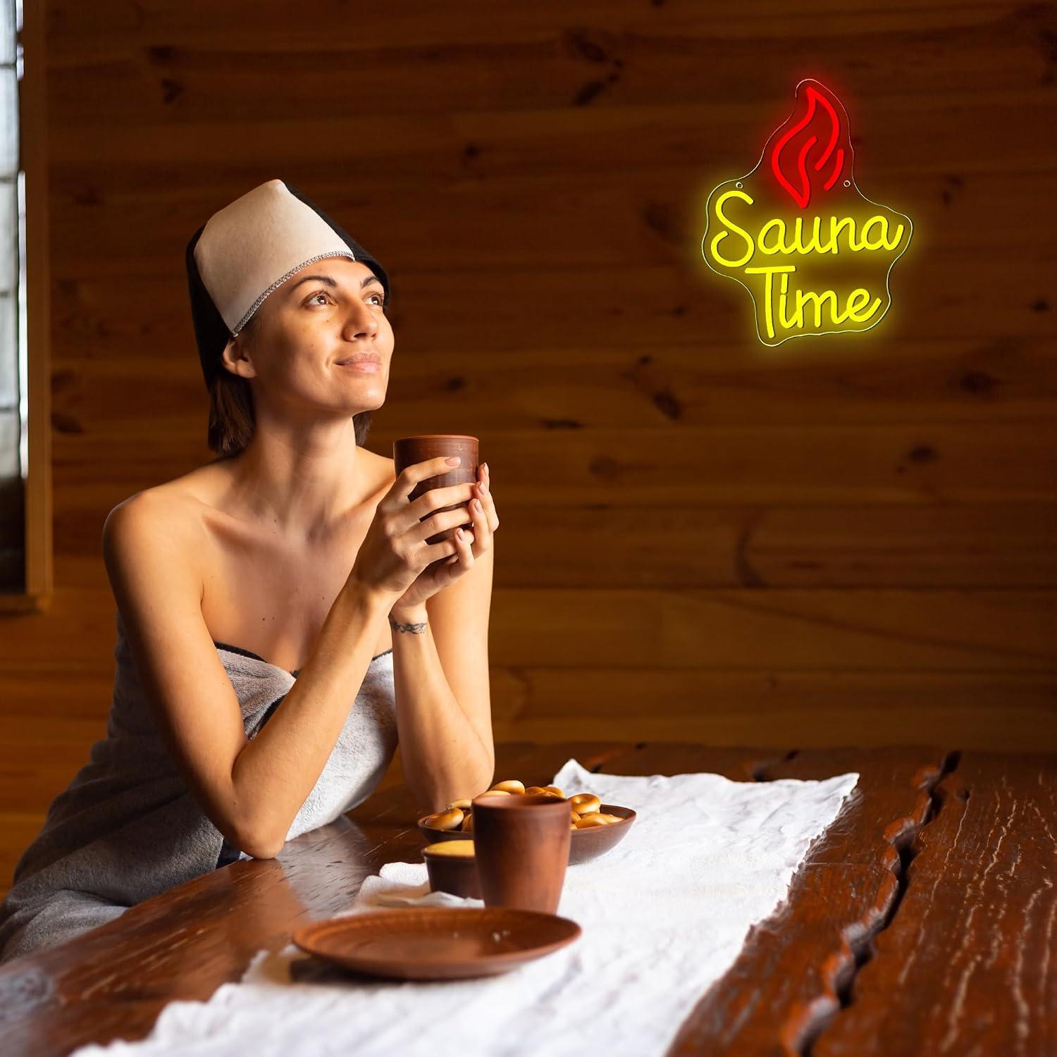 Insegna al Neon Sauna Time, Lu - Sauna Home Gym recensione e prezzo