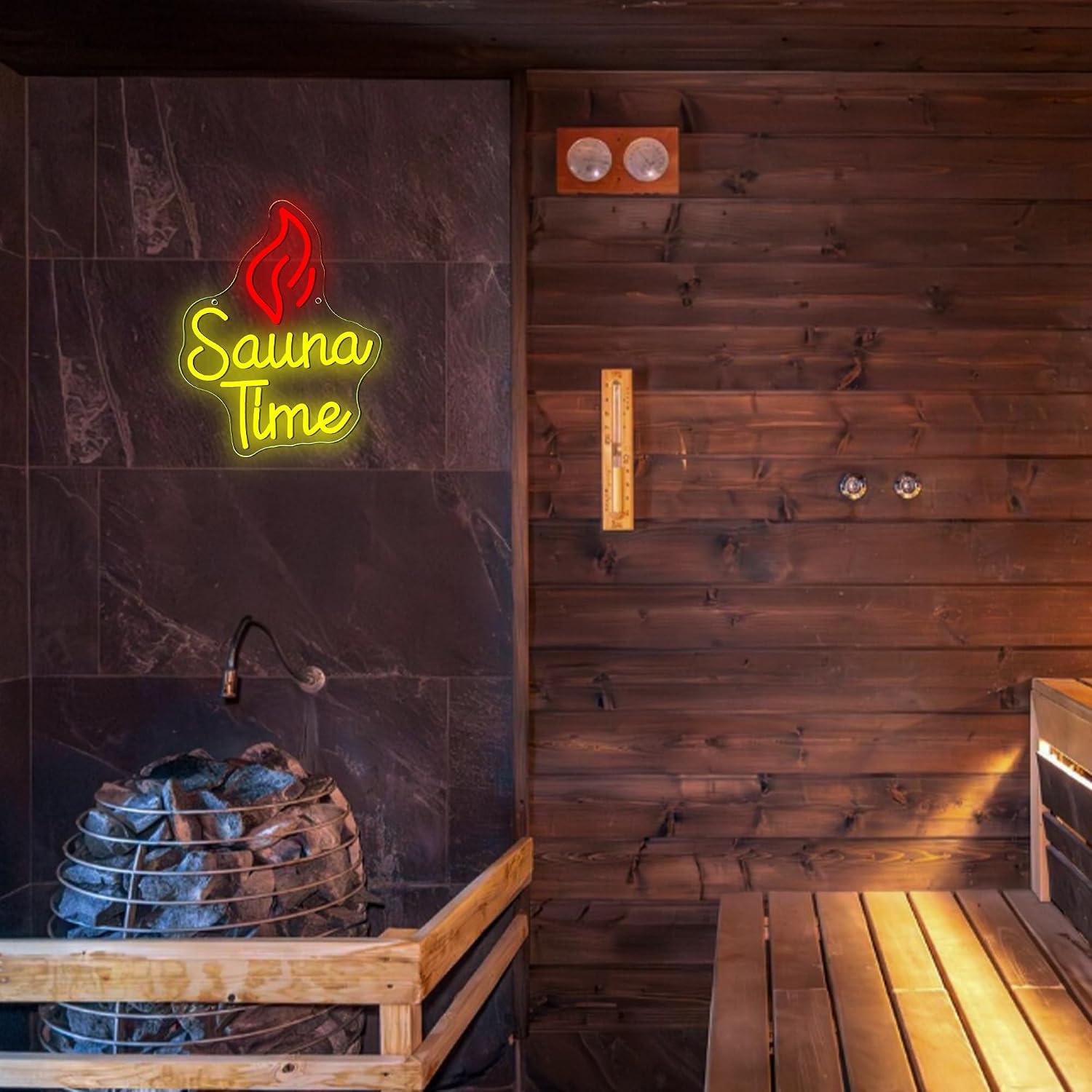 Insegna al Neon Sauna Time, Lu - Sauna Home Gym recensione e prezzo