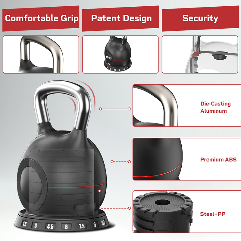 Kettlebell Regolabile da 10,5  - All In One Gym Home Equipment recensione e prezzo