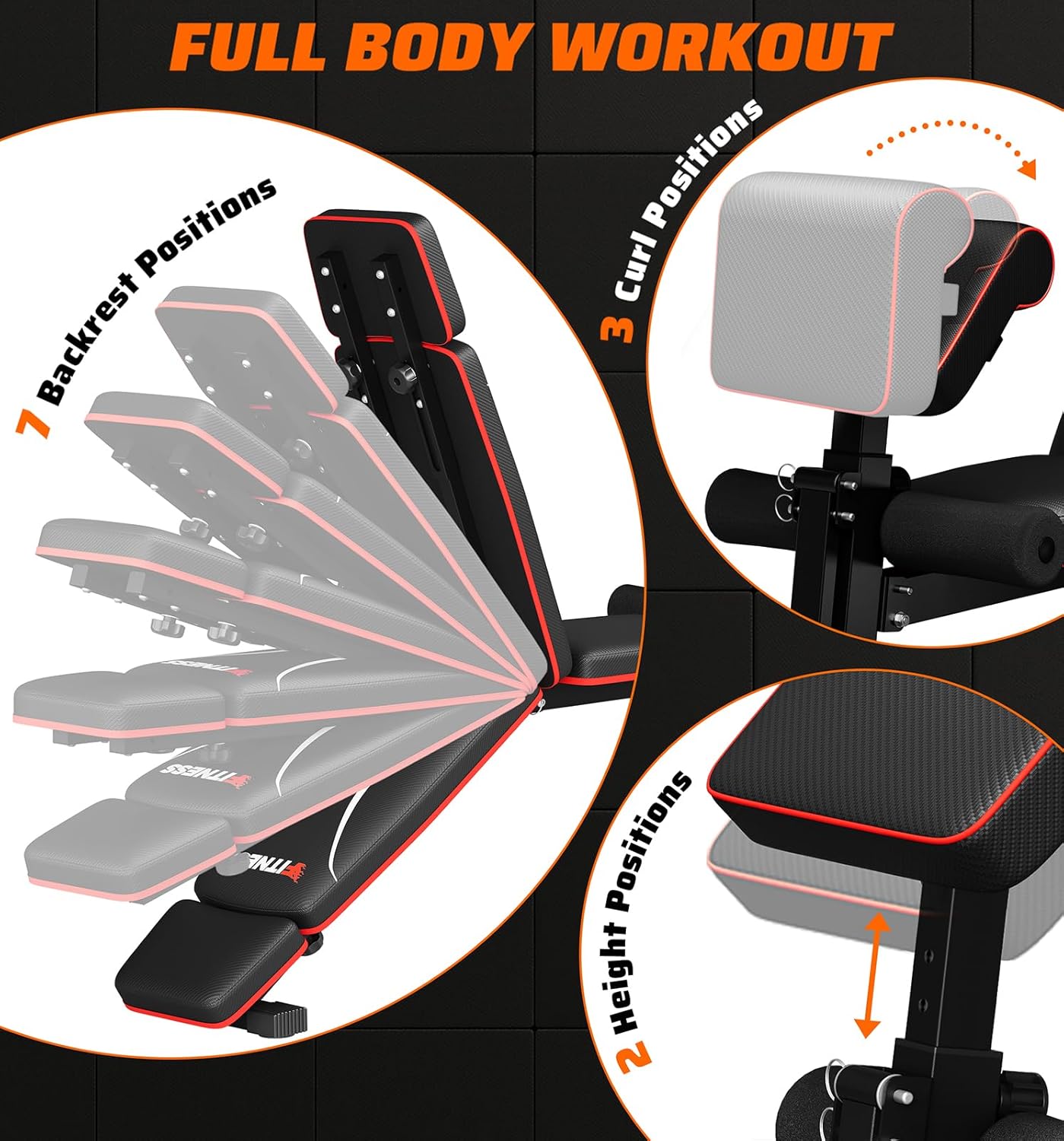Panca per Pesi Pieghevole per  - Home Gym Weight recensione e prezzo